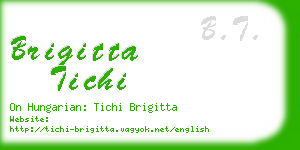 brigitta tichi business card